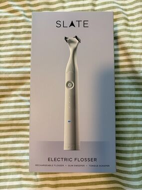 Slate Electric Flosser- white NIB